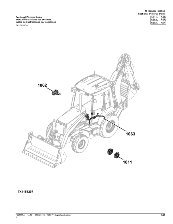 John Deere 310SK TC TMC Backhoes (SN E219607-270402) Parts Catalog Manual John Deere 310SK TC TMC Backhoes (SN E219607-270402) Parts Catalog Manual - Image 2