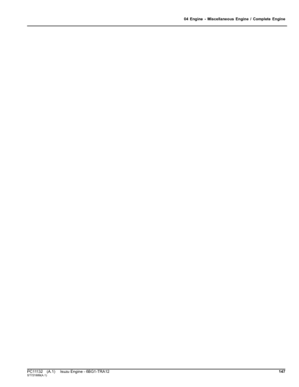 Isuzu 6BG1-TRA12 Engine Parts Catalog Manual Isuzu 6BG1-TRA12 Engine Parts Catalog Manual - Image 3