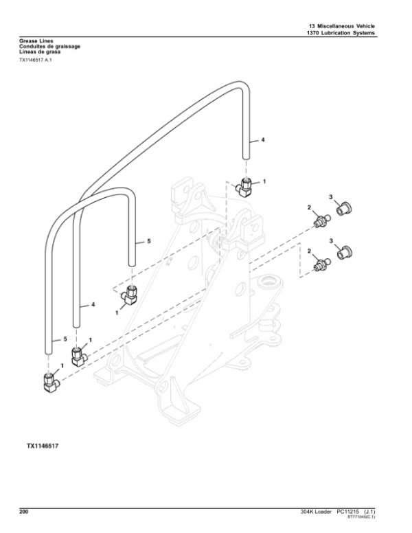 John Deere 304K Loaders (SN 1LU304KX_ _B030847-) Parts Catalog Manual John Deere 304K Loaders (SN 1LU304KX_ _B030847-) Parts Catalog Manual - Image 4