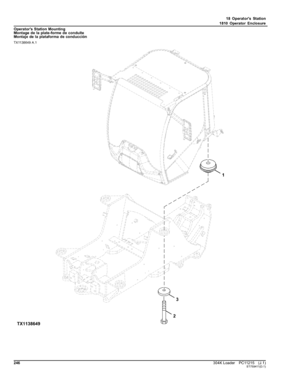 John Deere 304K Loaders (SN 1LU304KX_ _B030847-) Parts Catalog Manual John Deere 304K Loaders (SN 1LU304KX_ _B030847-) Parts Catalog Manual - Image 3