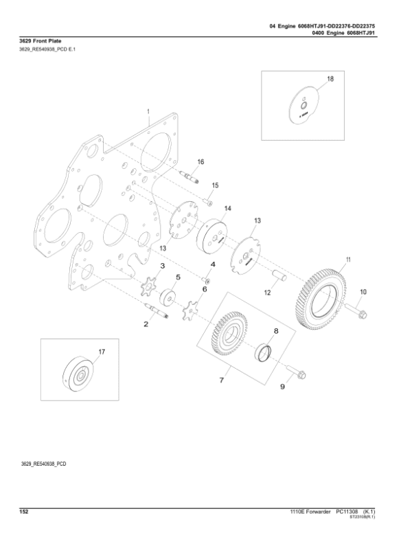 John Deere 1110E IT4 FFC Forwarders Parts Catalog Manual John Deere 1110E IT4 FFC Forwarders Parts Catalog Manual - Image 3