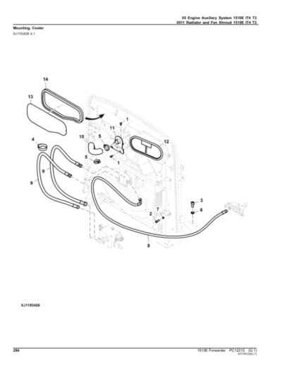 John Deere 1510E IT4 T3 Forwarders (SN 003001 – 003211) Parts Catalog Manual - Image 2