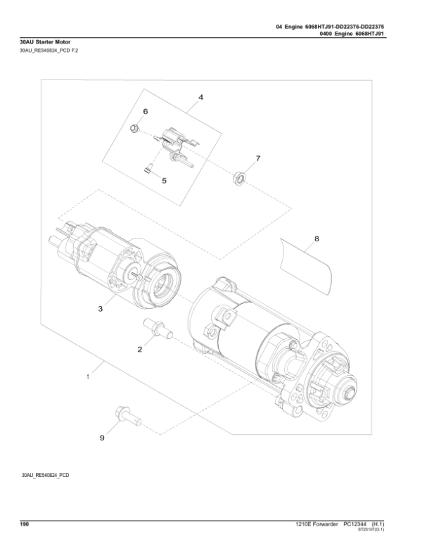 John Deere 1210E IT4 Forwarders (SN 001501-001697) Parts Catalog Manual John Deere 1210E IT4 Forwarders (SN 001501-001697) Parts Catalog Manual - Image 4