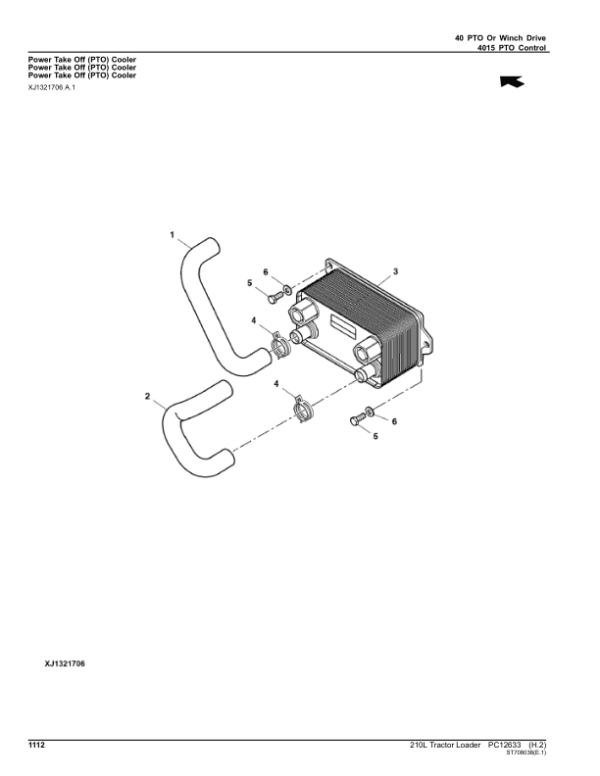 John Deere 210L Tractor Loader (SN 1T8210EL_ _F892600-) Parts Catalog Manual John Deere 210L Tractor Loader (SN 1T8210EL_ _F892600-) Parts Catalog Manual - Image 4
