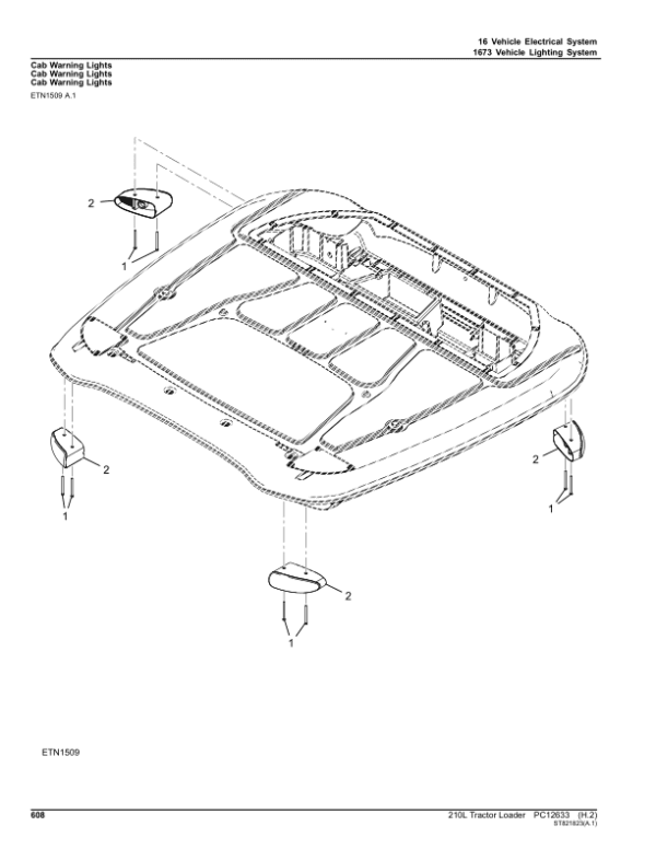 John Deere 210L Tractor Loader (SN 1T8210EL_ _F892600-) Parts Catalog Manual John Deere 210L Tractor Loader (SN 1T8210EL_ _F892600-) Parts Catalog Manual - Image 3