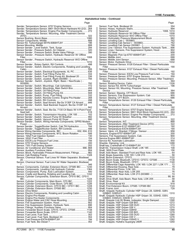 John Deere 1110E IT4 Forwarders Parts Catalog Manual SN 003801 – 004050 John Deere 1110E IT4 Forwarders Parts Catalog Manual SN 003801 – 004050 - Image 4