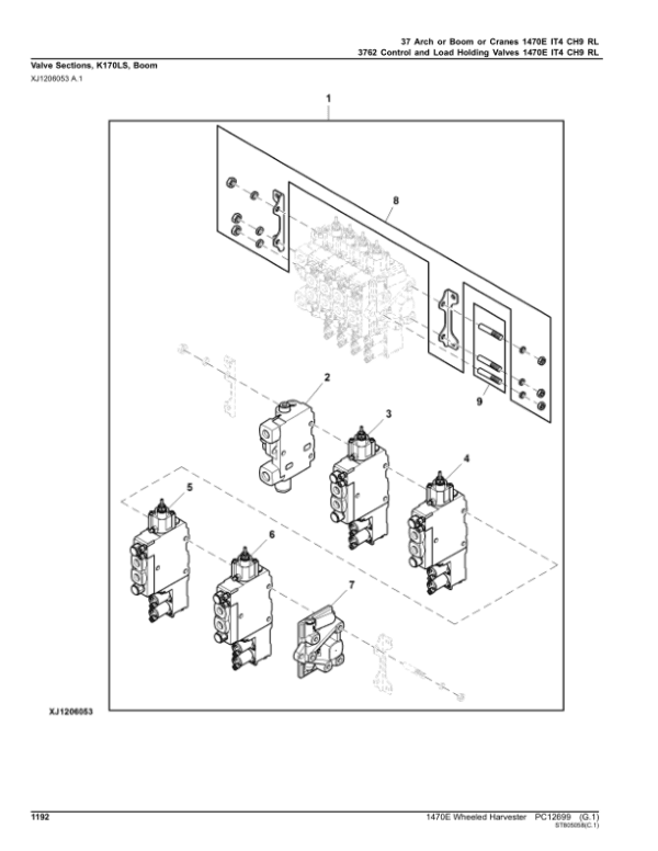 John Deere 1470E IT4 CH9 Wheeled Harvesters (SN 001916 – 001953) Parts Catalog Manual John Deere 1470E IT4 CH9 Wheeled Harvesters (SN 001916 – 001953) Parts Catalog Manual - Image 4