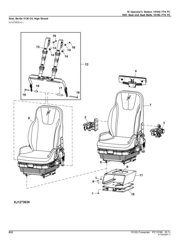 John Deere 1510G FT4 FFC Forwarders (SN F003601-004010) Parts Catalog Manual John Deere 1510G FT4 FFC Forwarders (SN F003601-004010) Parts Catalog Manual - Image 4