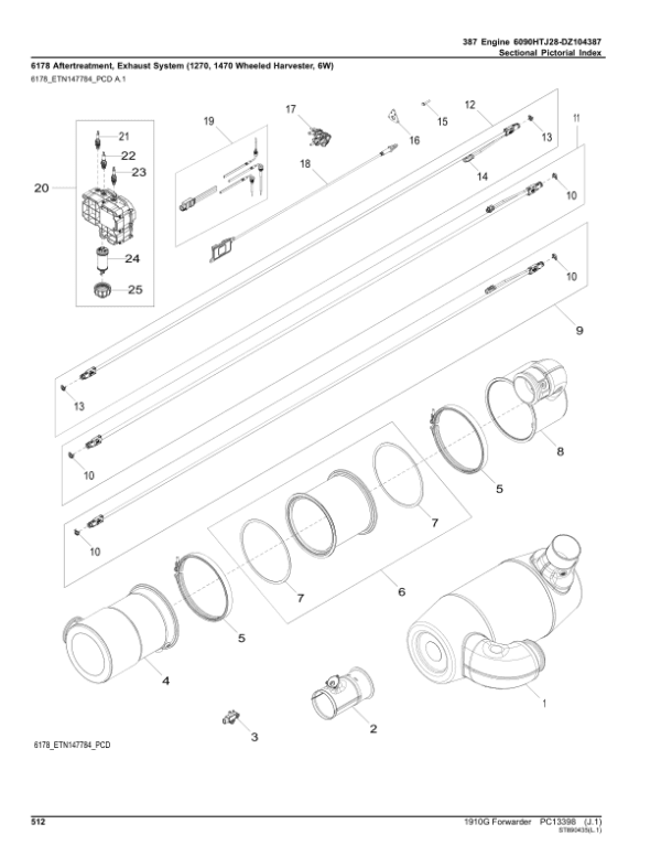 John Deere 1910G Forwarders Parts Catalog Manual John Deere 1910G Forwarders Parts Catalog Manual - Image 4