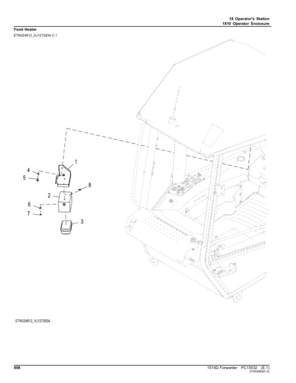 John Deere 1510G FT4 FFC Forwarders (SN L004181-) Parts Catalog Manual John Deere 1510G FT4 FFC Forwarders (SN L004181-) Parts Catalog Manual - Image 2