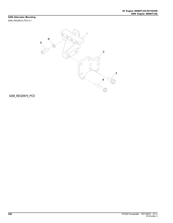 John Deere 1510G T2 FFC Forwarders (SN C004181-) Parts Catalog Manual John Deere 1510G T2 FFC Forwarders (SN C004181-) Parts Catalog Manual - Image 4