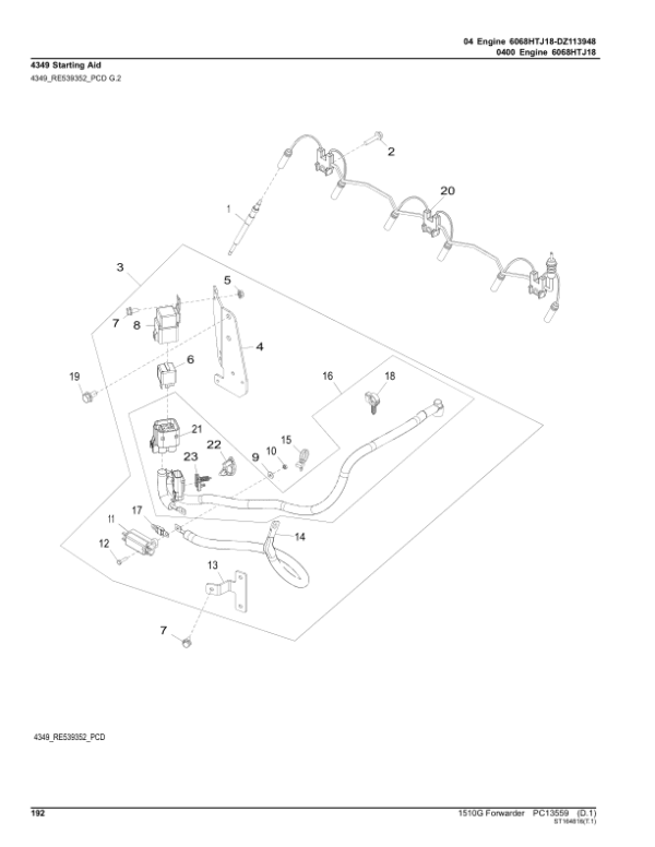 John Deere 1510G FT4 FFC Forwarders (SN L004011-004180) Parts Catalog Manual John Deere 1510G FT4 FFC Forwarders (SN L004011-004180) Parts Catalog Manual - Image 3