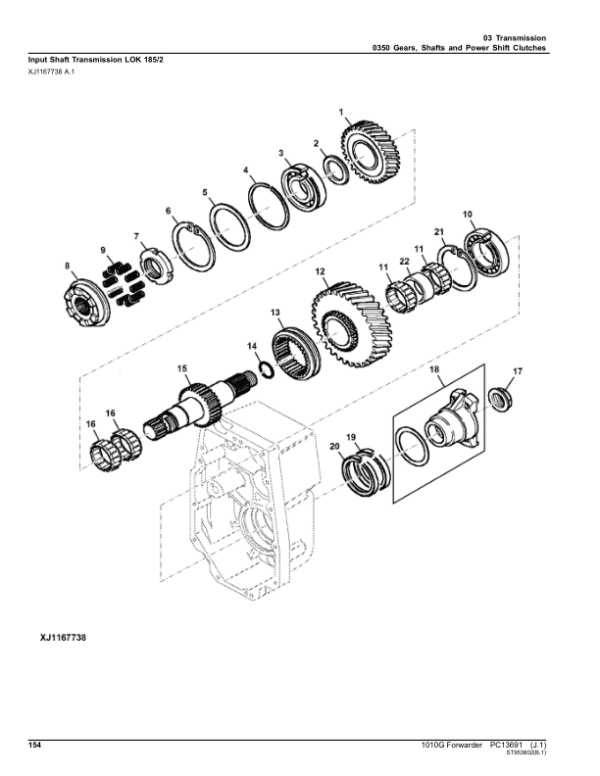 John Deere 1010G Forwarders (SN 1WJ1010G_ _L006004-) Parts Catalog Manual John Deere 1010G Forwarders (SN 1WJ1010G_ _L006004-) Parts Catalog Manual - Image 2