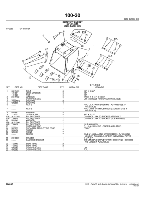 John Deere 300B Backhoes Parts Catalog Manual John Deere 300B Backhoes Parts Catalog Manual - Image 3