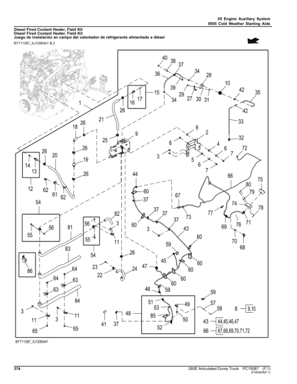 John Deere 260E Articulated Dump Trucks (SN F677827-708124) Parts Catalog Manual John Deere 260E Articulated Dump Trucks (SN F677827-708124) Parts Catalog Manual - Image 3