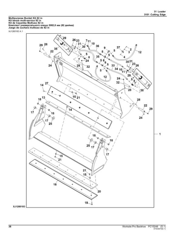 John Deere 210L, 210L EP, 310L, 310L EP, 310SL, 310SL HL, 315SL, 325SL, 410L, 710L Backhoes Attachment Parts Catalog Manual John Deere 210L, 210L EP, 310L, 310L EP, 310SL, 310SL HL, 315SL, 325SL, 410L, 710L Backhoes Attachment Parts Catalog Manual - Image 2