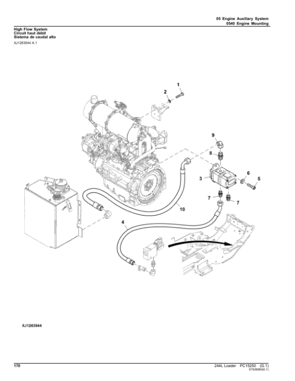 John Deere 244L Loaders (SN 1LU244L_ B047716-) Parts Catalog Manual John Deere 244L Loaders (SN 1LU244L_ B047716-) Parts Catalog Manual - Image 4