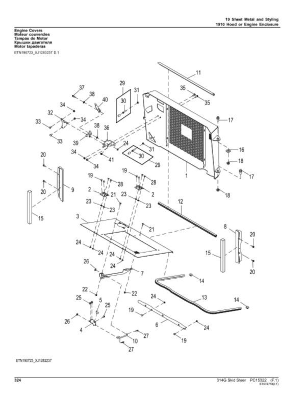 John Deere 314G Skid Steers (SN 1T0314G_ G366358) Parts Catalog Manual John Deere 314G Skid Steers (SN 1T0314G_ G366358) Parts Catalog Manual - Image 3