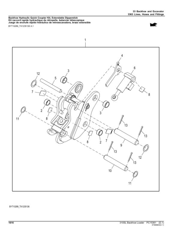 John Deere 310SL Backhoe Loaders (SN C390996- & D390996-) Parts Catalog Manual John Deere 310SL Backhoe Loaders (SN C390996- & D390996-) Parts Catalog Manual - Image 4