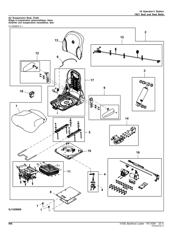 John Deere 310SL Backhoe Loaders (SN C390996- & D390996-) Parts Catalog Manual John Deere 310SL Backhoe Loaders (SN C390996- & D390996-) Parts Catalog Manual - Image 2