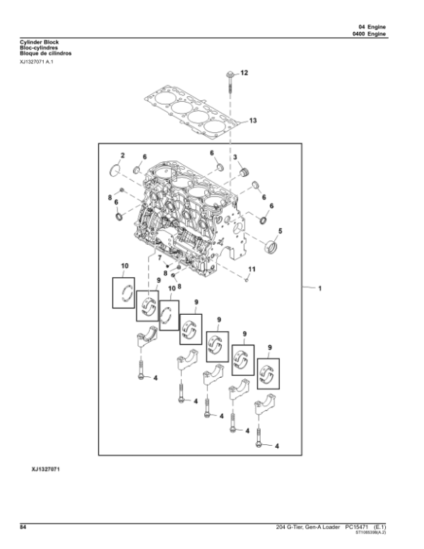 John Deere 204 G Loaders (SN 1LU204GA_ _B_67466-) Parts Catalog Manual John Deere 204 G Loaders (SN 1LU204GA_ _B_67466-) Parts Catalog Manual - Image 3