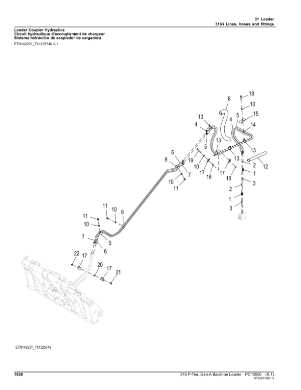 John Deere 310 P Backhoe Loaders (SN F_02265- & C_02265-) Parts Catalog Manual John Deere 310 P Backhoe Loaders (SN F_02265- & C_02265-) Parts Catalog Manual - Image 3