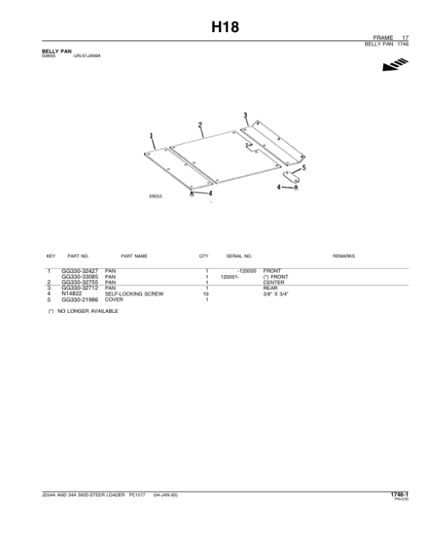 John Deere 24A Skid Steers Parts Catalog Manual John Deere 24A Skid Steers Parts Catalog Manual - Image 2