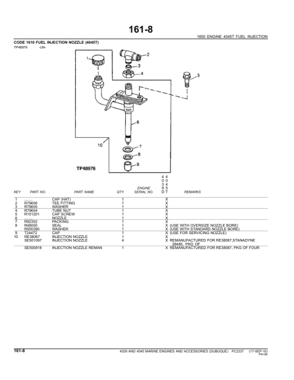 John Deere 3.9L, 4039, 4.5L, 4045 Marine Engines – Dubuque Parts Catalog Manual John Deere 3.9L, 4039, 4.5L, 4045 Marine Engines – Dubuque Parts Catalog Manual - Image 4