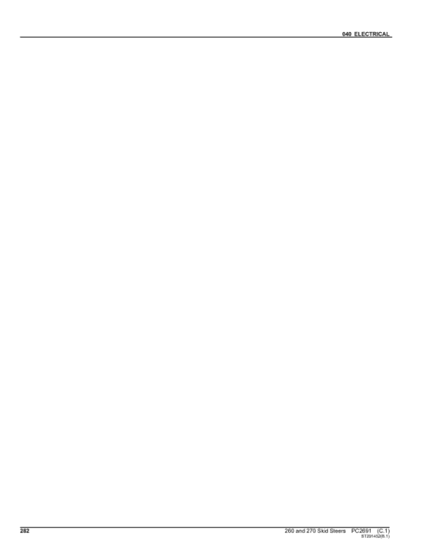 John Deere 260, 270 Skid Steers Parts Catalog Manual John Deere 260, 270 Skid Steers Parts Catalog Manual - Image 3