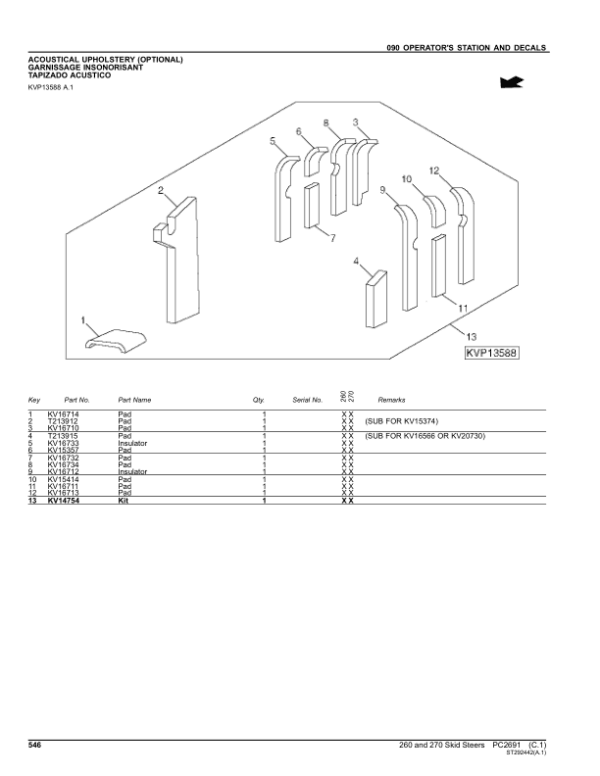 John Deere 260, 270 Skid Steers Parts Catalog Manual John Deere 260, 270 Skid Steers Parts Catalog Manual - Image 4