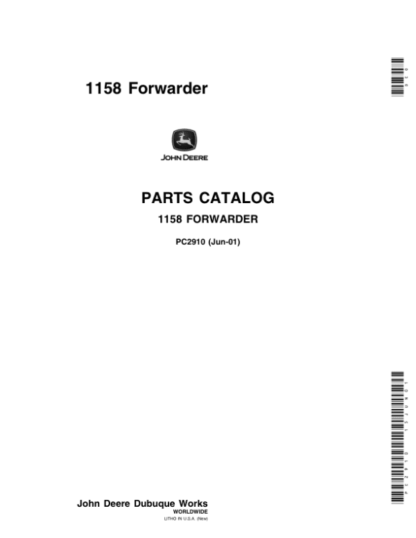 John Deere 1158 Forwarders Parts Catalog Manual John Deere 1158 Forwarders Parts Catalog Manual