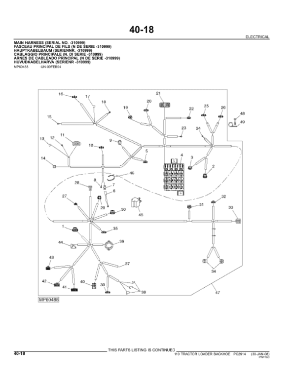 John Deere 110TLB Tractor Loader Backhoe Parts Catalog Manual John Deere 110TLB Tractor Loader Backhoe Parts Catalog Manual - Image 2