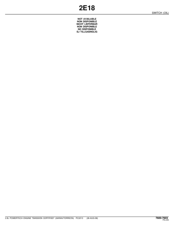 John Deere 2.9L Engines Parts Catalog Manual John Deere 2.9L Engines Parts Catalog Manual - Image 3