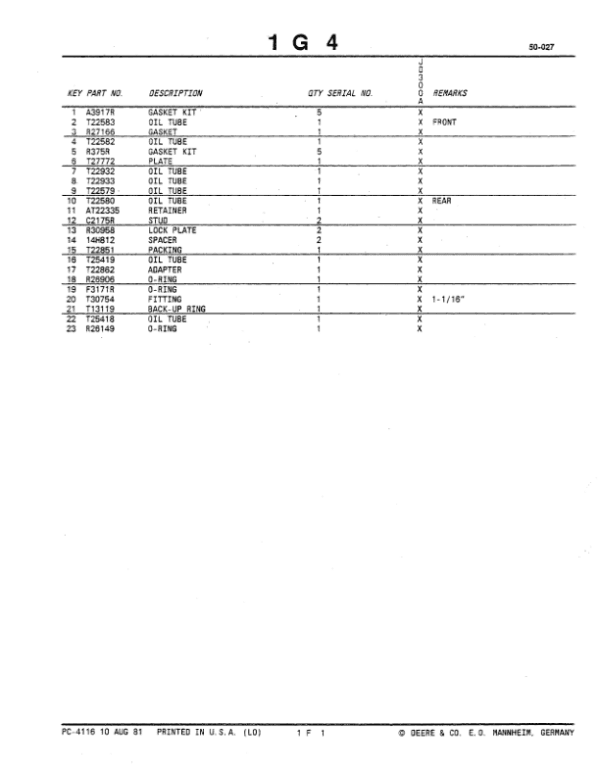 John Deere 300A Backhoes Parts Catalog Manual John Deere 300A Backhoes Parts Catalog Manual - Image 2