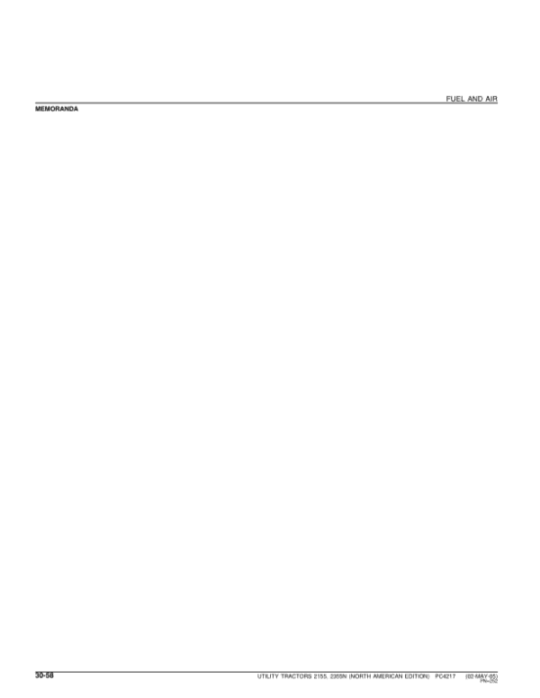 John Deere 2155, 2355N Tractors Parts Catalog Manual John Deere 2155, 2355N Tractors Parts Catalog Manual - Image 4