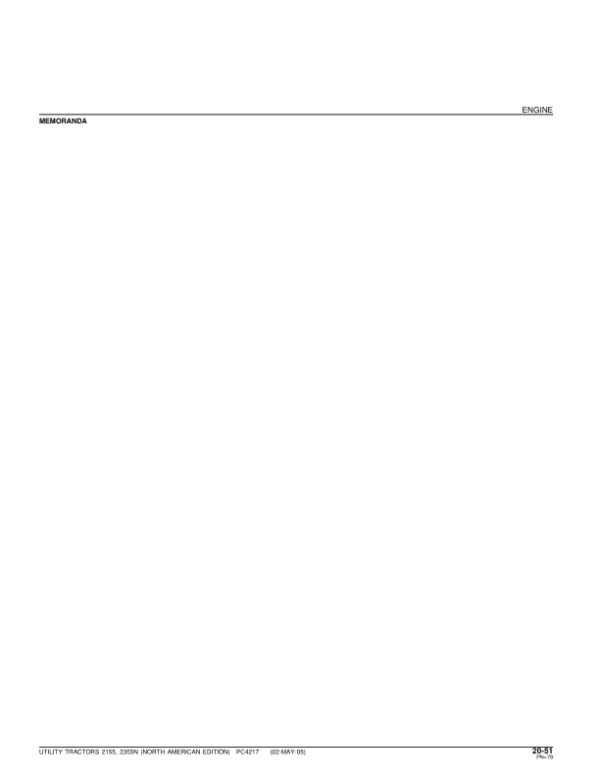 John Deere 2155, 2355N Tractors Parts Catalog Manual John Deere 2155, 2355N Tractors Parts Catalog Manual - Image 2