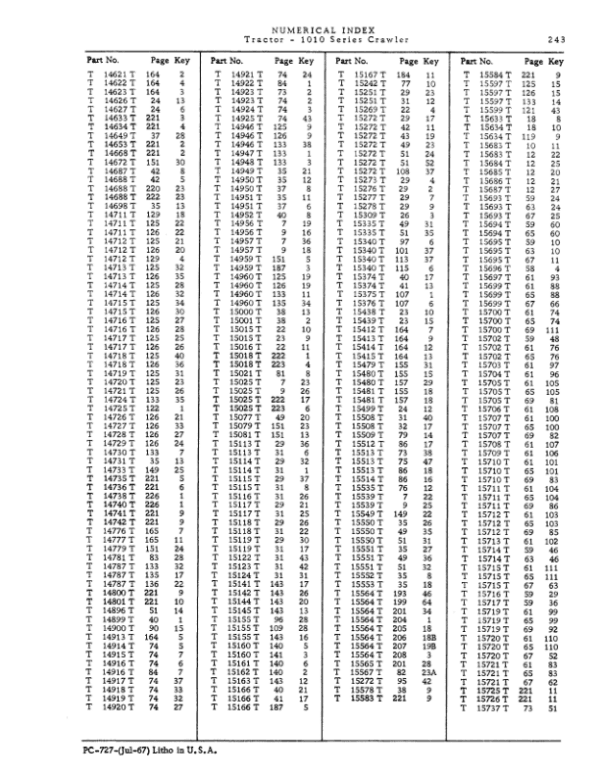 John Deere 1010 Crawlers Parts Catalog Manual John Deere 1010 Crawlers Parts Catalog Manual - Image 4