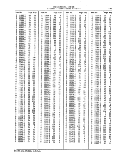 John Deere 2010 Crawlers Parts Catalog Manual - Image 2
