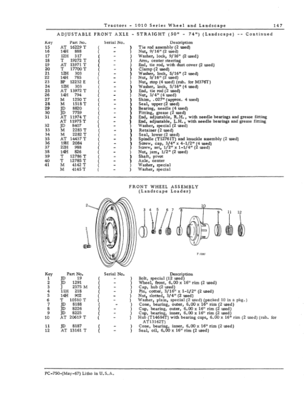 John Deere 1010 Tractors Parts Catalog Manual John Deere 1010 Tractors Parts Catalog Manual - Image 3