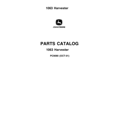 John Deere 1063 Harvester Parts Catalog Manual