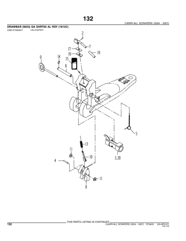 John Deere 1510C, 1512C, 1812C, 1814C Scrapers Parts Catalog Manual John Deere 1510C, 1512C, 1812C, 1814C Scrapers Parts Catalog Manual - Image 4