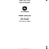 John Deere 1810C, 2112C Scrapers Parts Catalog Manual