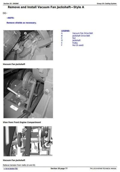 John Deere S660STS S670STS S680STS Combines Repair Manual - Image 3