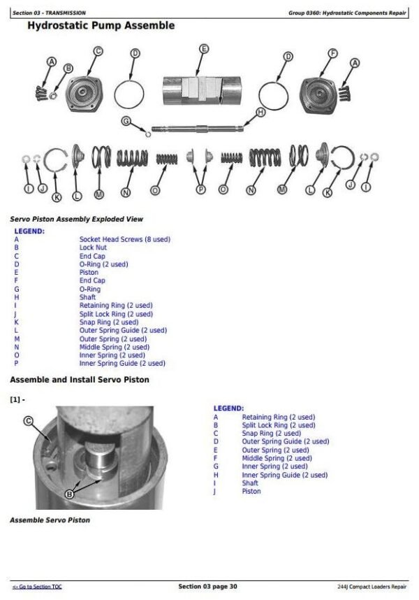 John Deere 244J Loader Technical Manual