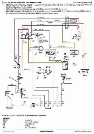 John Deere D100 D155 D160 Diagnostic Lawn Tractors Manual - Image 3