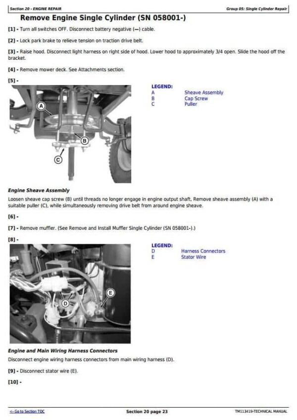 TM113419-2-John-Deere-X115R-92H-107H-Riding-Lawn-Service-Manual.jpg John Deere X115R, 92H, 107H Riding Lawn Service Manual