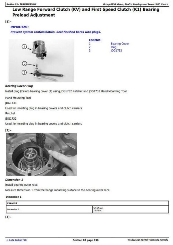 John Deere 824K 4WD Service Repair Technical Manual
