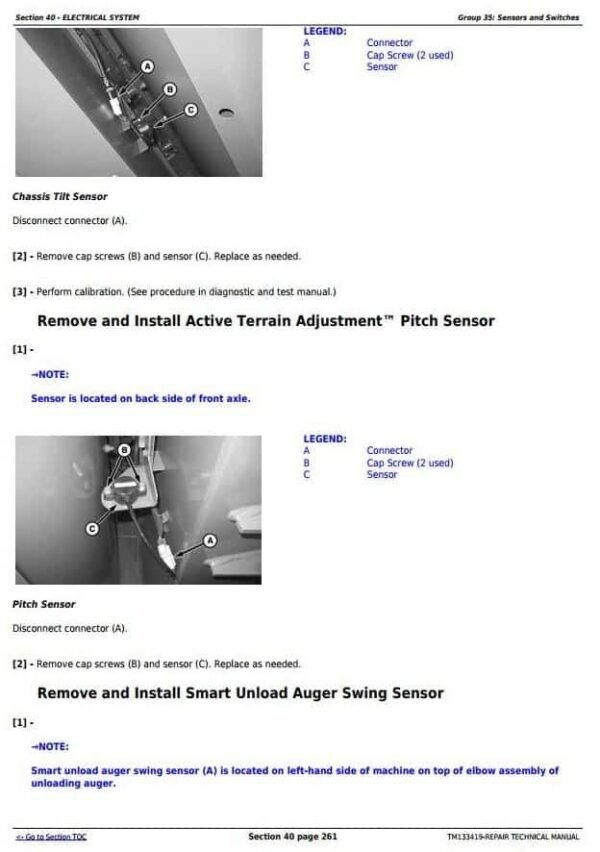 John Deere S650STS S685STS S690STS Combines Repair Manual