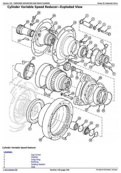 John Deere C240 4LZ-13 Combine Diagnostic Repair Technical Manual - Image 2
