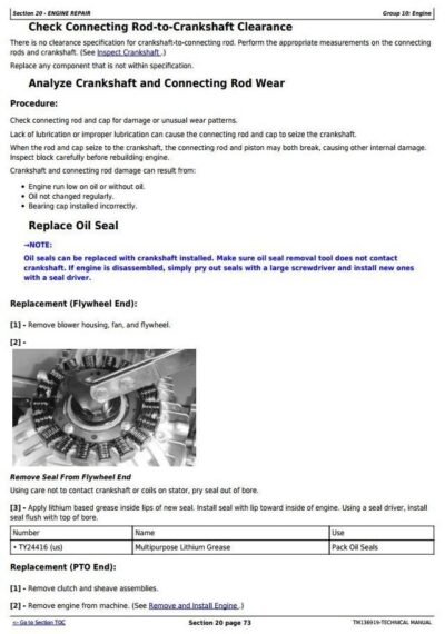 John Deere X700 X740 X748 Tractor Service Repair Manual - Image 4